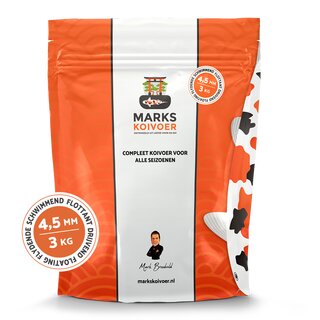Marks Koivoer Koifutter 4,5mm Swim oder Sink / 3kg Sack -...